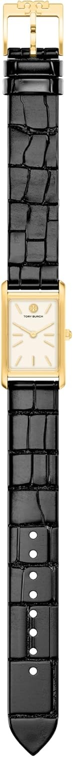 image:imageTory Burch Eleanor Watch for WomenSlim BlackGold