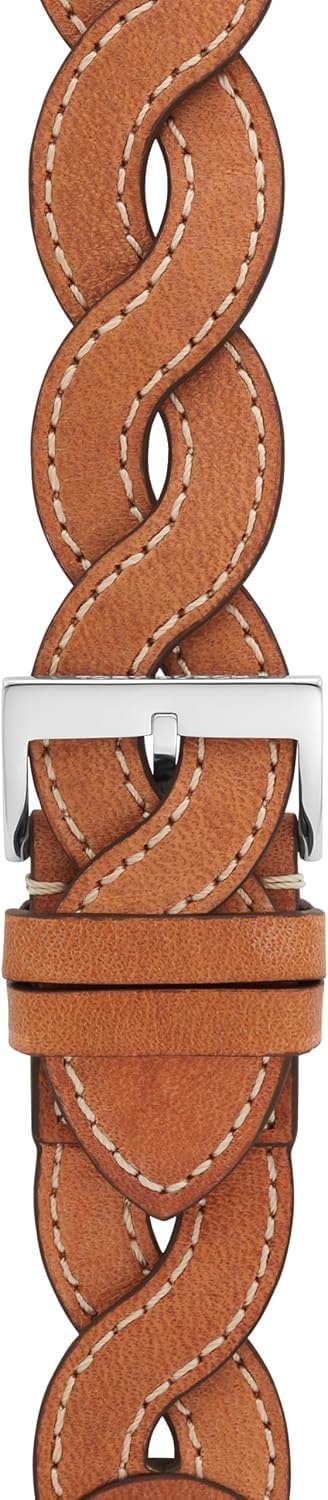 image:imageTory Burch Womens BraidedLeather 38404142mm Band For Apple WatchBrown Braided
