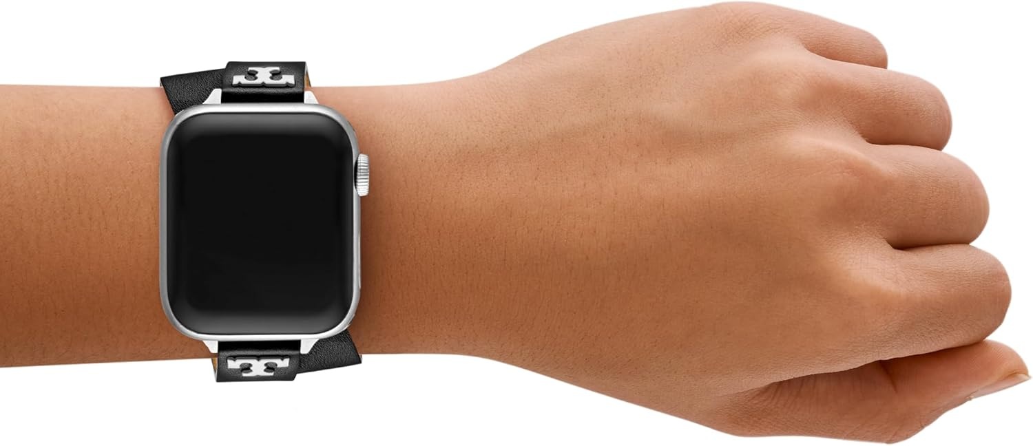 image:imageTory Burch Womens Double T 38404142444546mm Band for Apple WatchBlack Double Wrap