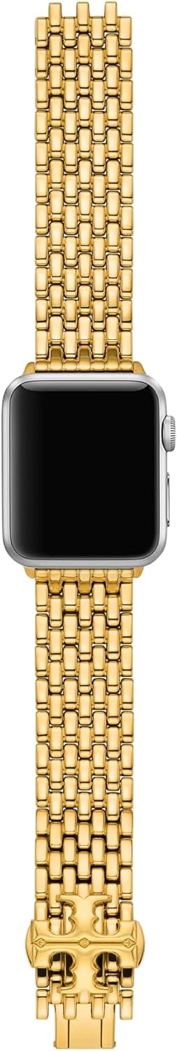 image:imageTory Burch Womens Eleanor 38404142mm and 42444546mm Stainless Steel Band for Apple WatchGold Logo