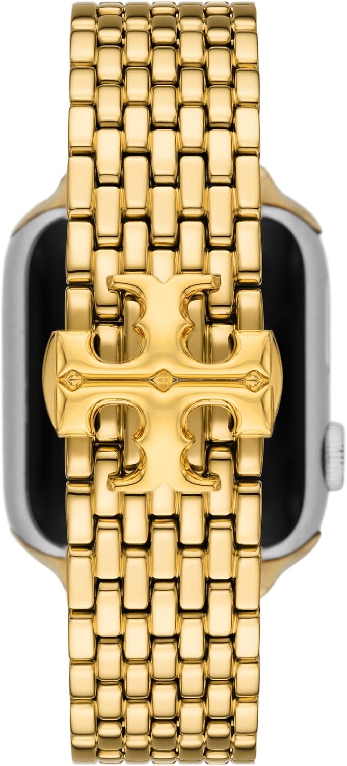 image:imageTory Burch Womens Eleanor 38404142mm and 42444546mm Stainless Steel Band for Apple WatchGold Logo