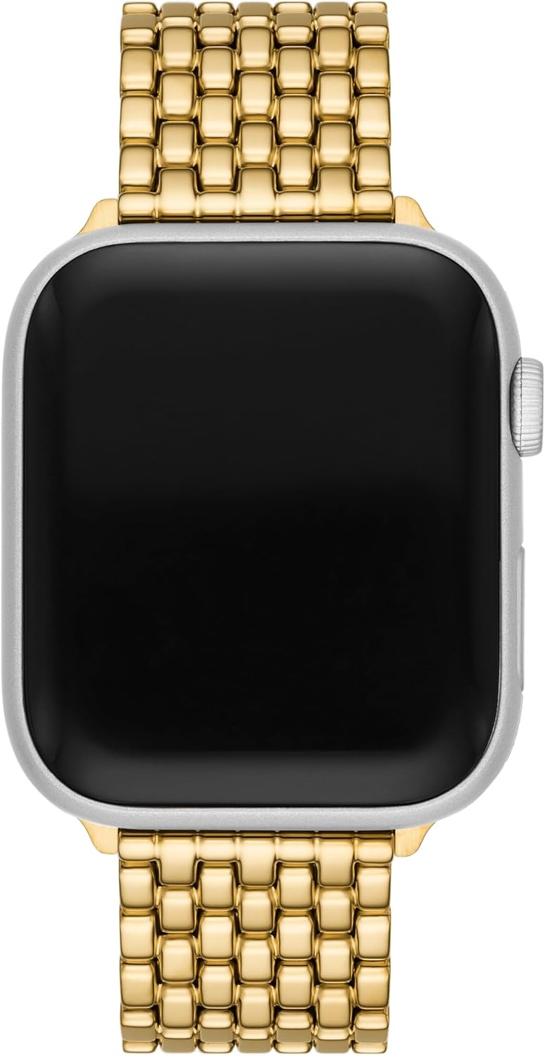 image:imageTory Burch Womens Eleanor 38404142mm and 42444546mm Stainless Steel Band for Apple WatchGold Logo