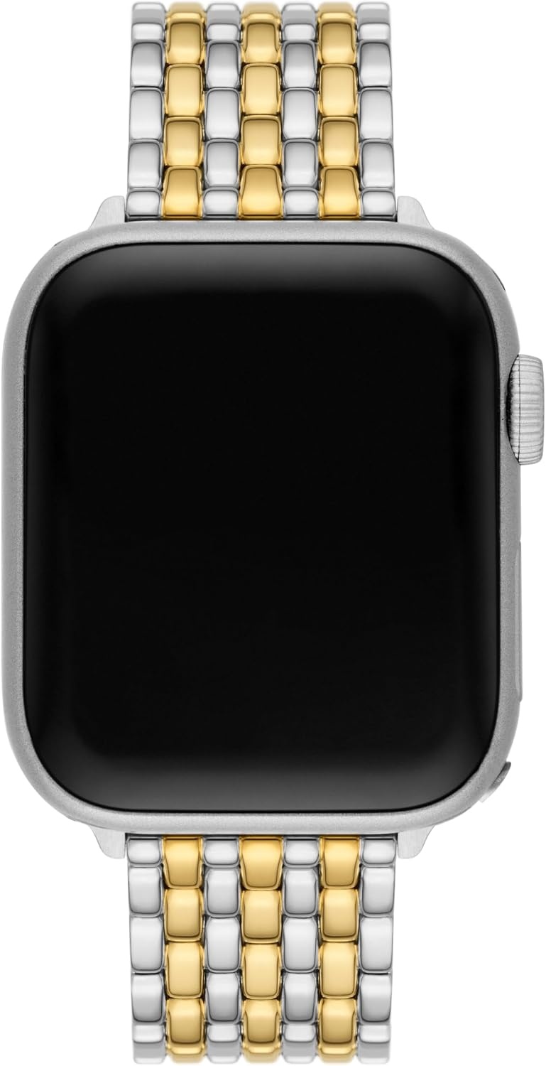 image:imageTory Burch Womens Eleanor 38404142mm and 42444546mm Stainless Steel Band for Apple WatchTwoTone Logo