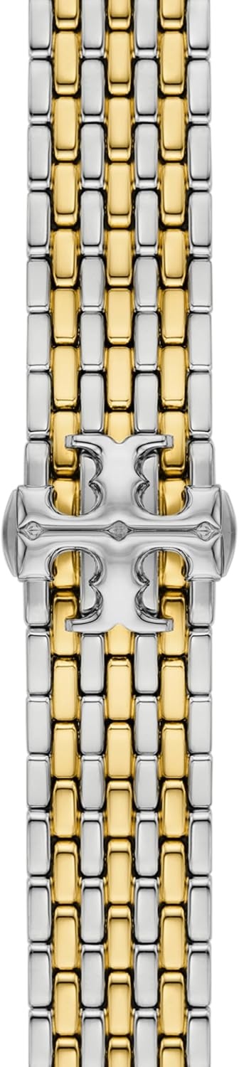 image:imageTory Burch Womens Eleanor 38404142mm and 42444546mm Stainless Steel Band for Apple WatchTwoTone Logo