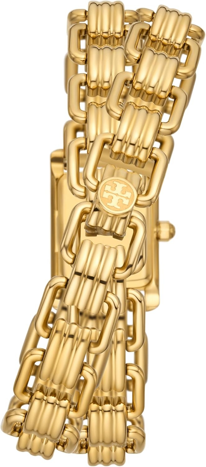 image:imageTory Burch Womens Eleanor Stainless Steel WatchGold Wrap