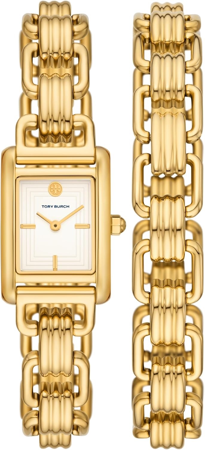 image:imageTory Burch Womens Eleanor Stainless Steel WatchGold Wrap