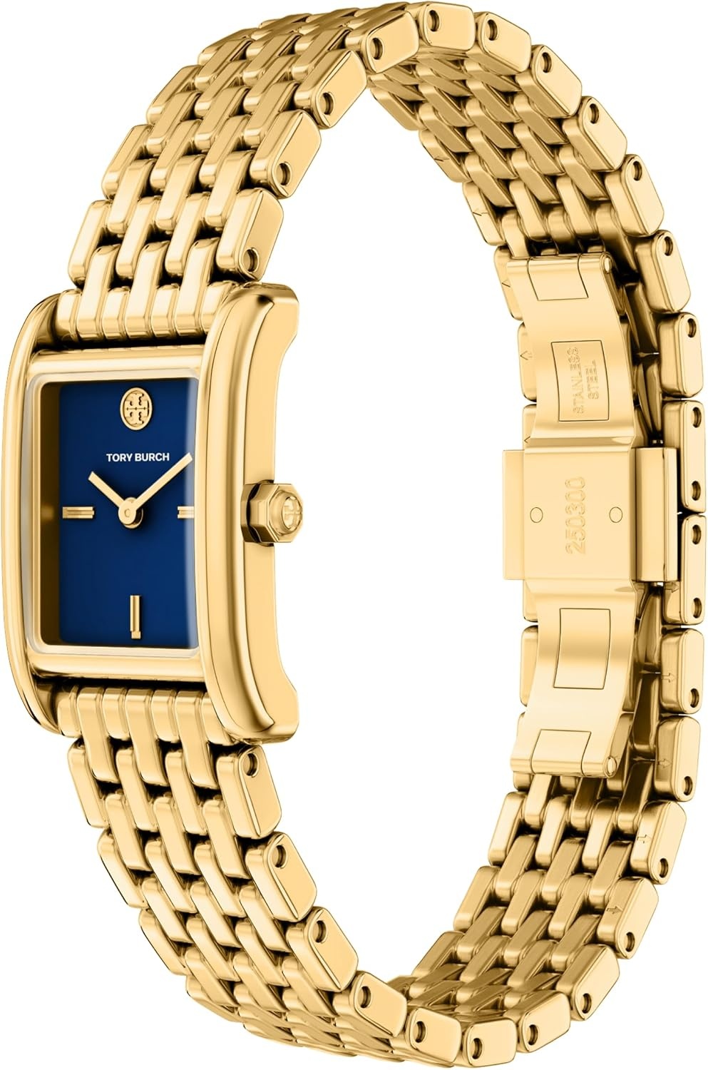 image:imageTory Burch Womens Eleanor Stainless Steel WatchGoldBlue