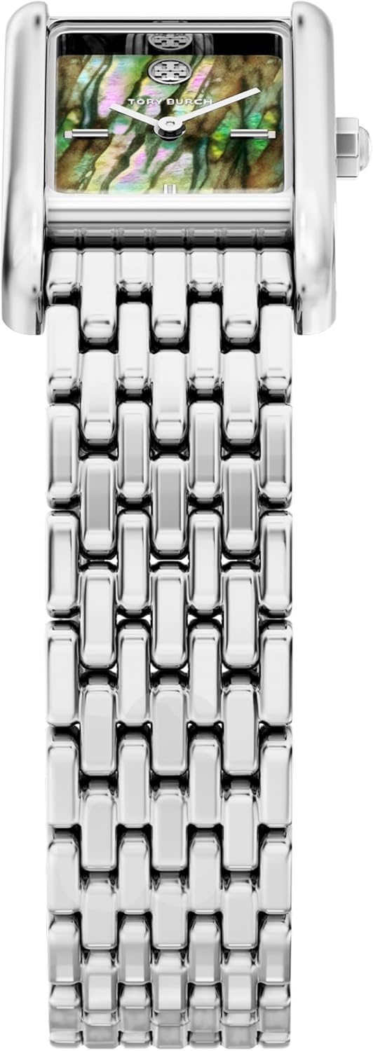 image:imageTory Burch Womens Eleanor Stainless Steel WatchSilverBlack