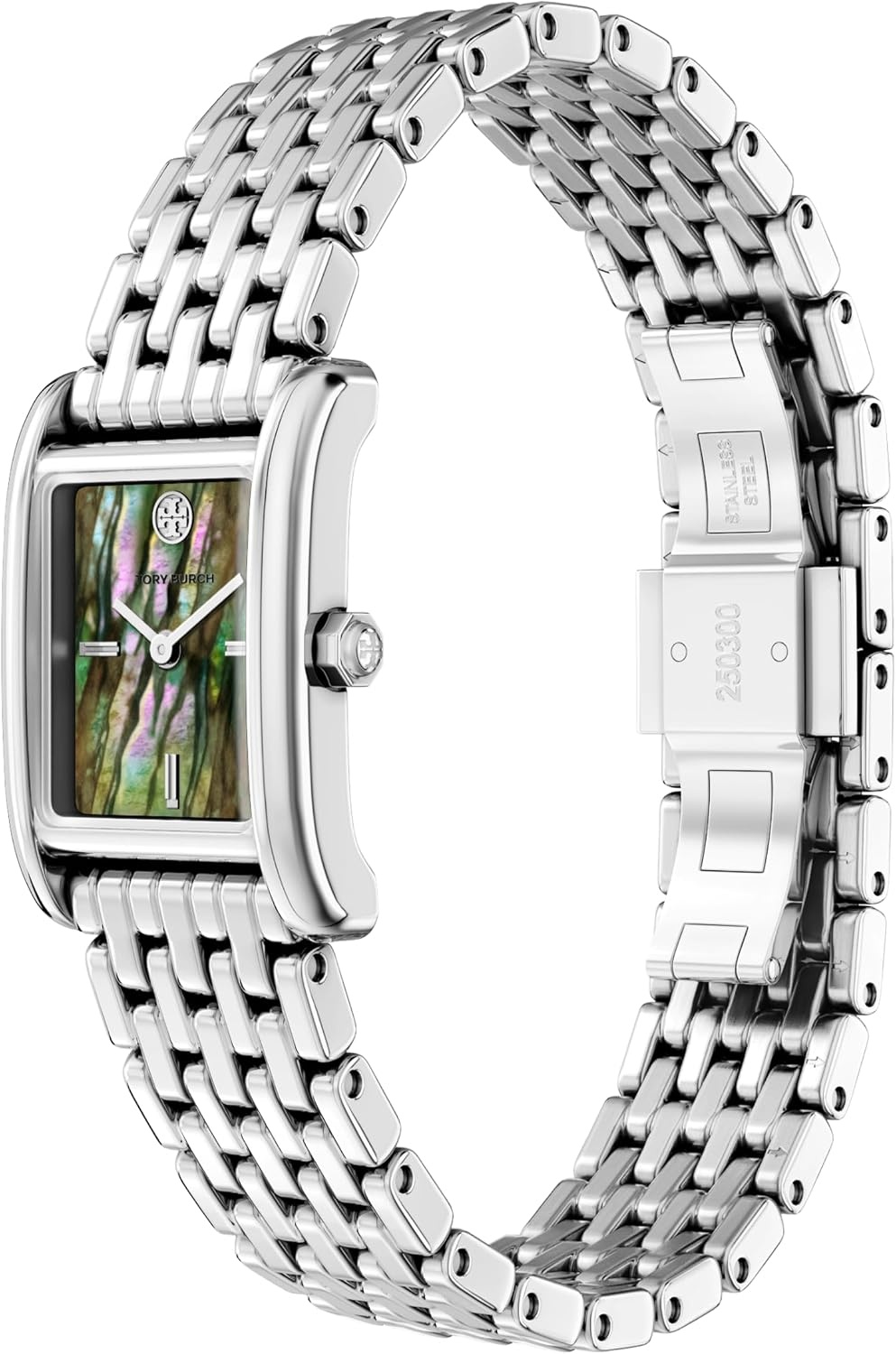 image:imageTory Burch Womens Eleanor Stainless Steel WatchSilverBlack
