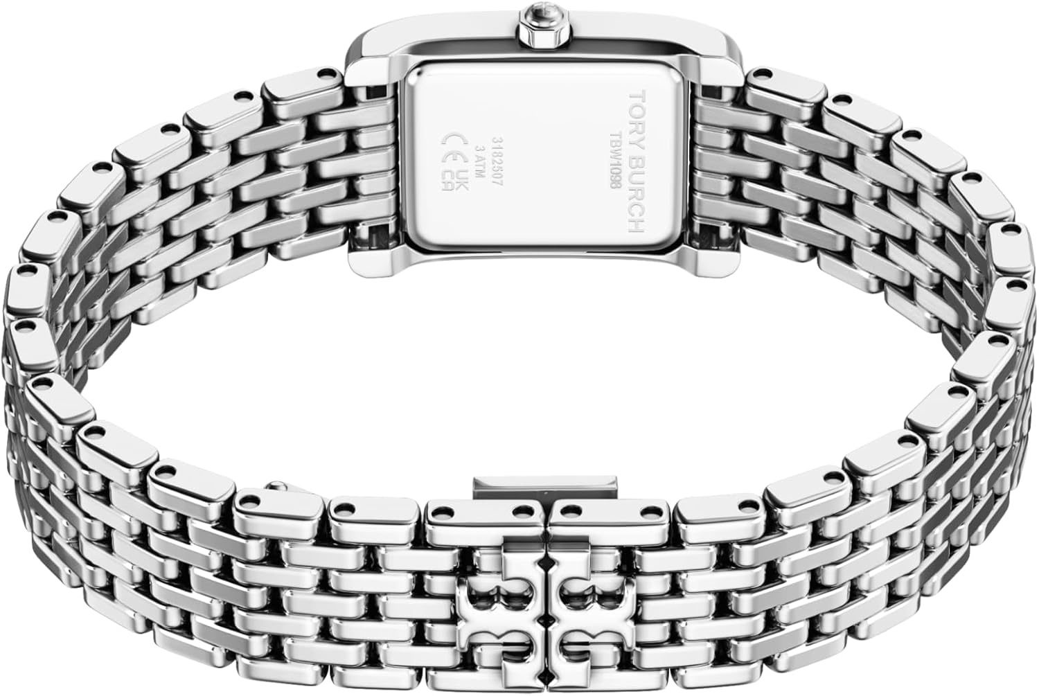 image:imageTory Burch Womens Eleanor Stainless Steel WatchSilverBlack