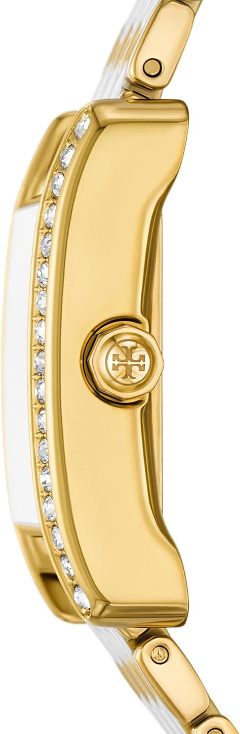 image:imageTory Burch Womens Eleanor Stainless Steel WatchTwoTone Glitz