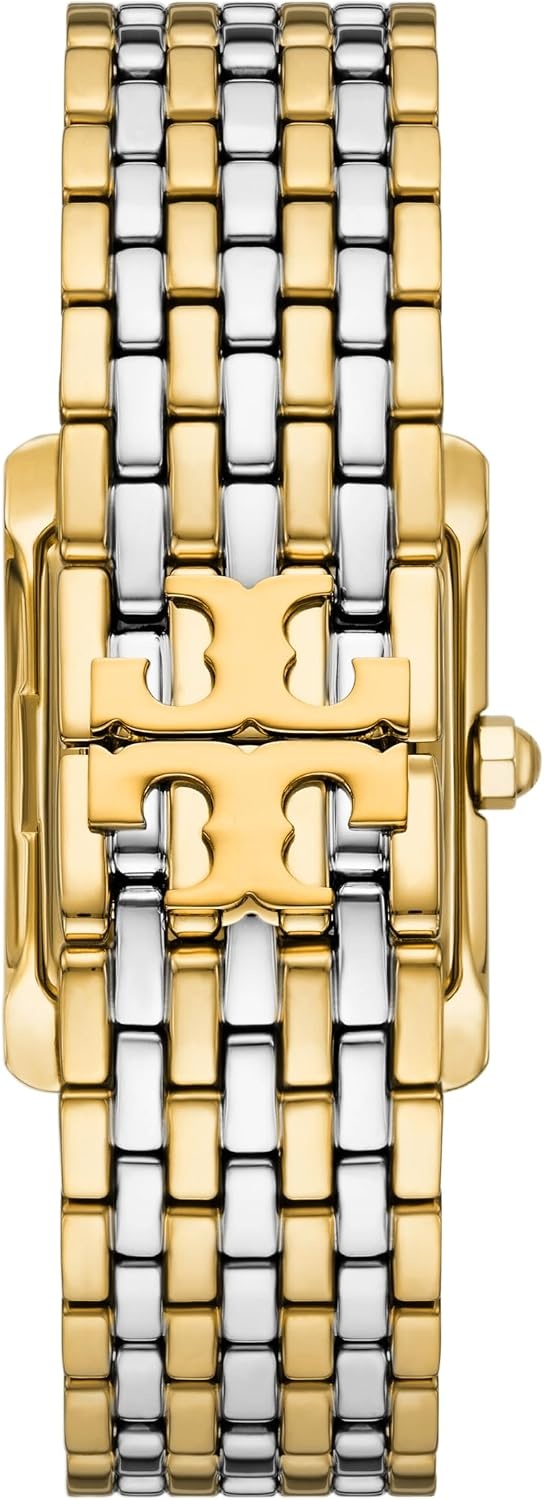 image:imageTory Burch Womens Eleanor Stainless Steel WatchTwoTone Glitz