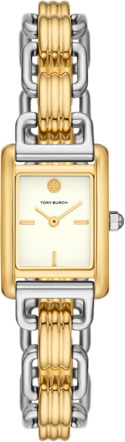 image:imageTory Burch Womens Eleanor Stainless Steel WatchTwoTone Wrap