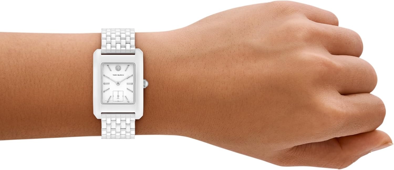 image:imageTory Burch Womens Eleanor Stainless Steel WatchWhite