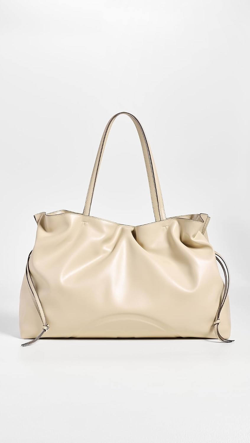 image:imageTory Burch Womens Ella Drawstring ToteLight Stone