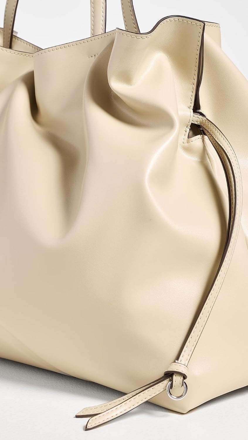 image:imageTory Burch Womens Ella Drawstring ToteLight Stone