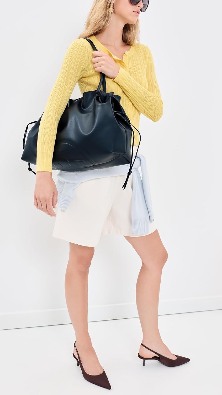 image:imageTory Burch Womens Ella Drawstring ToteNew Navy
