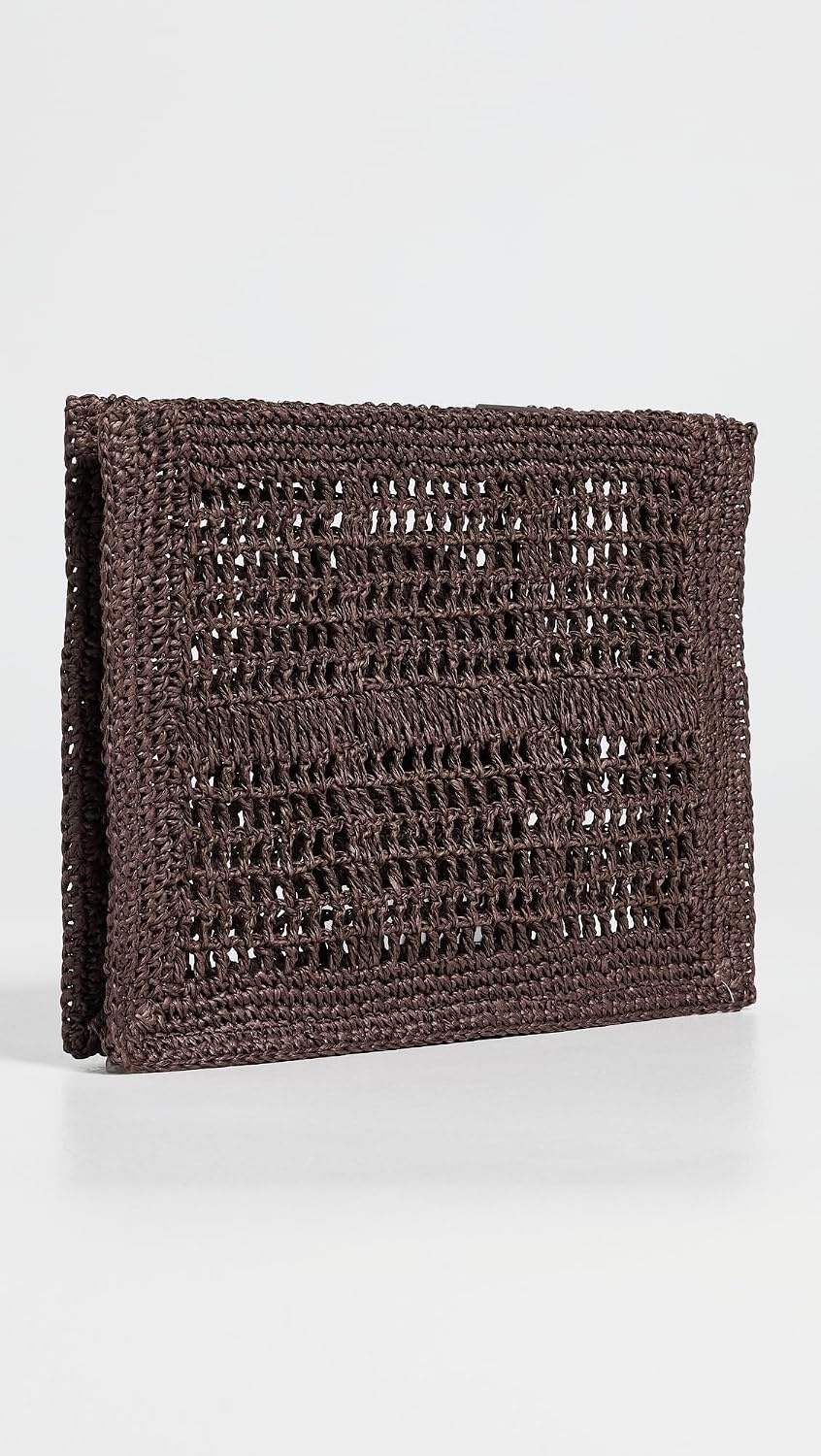 image:imageTory Burch Womens Ella Hand Crochet PouchDark Cocoa