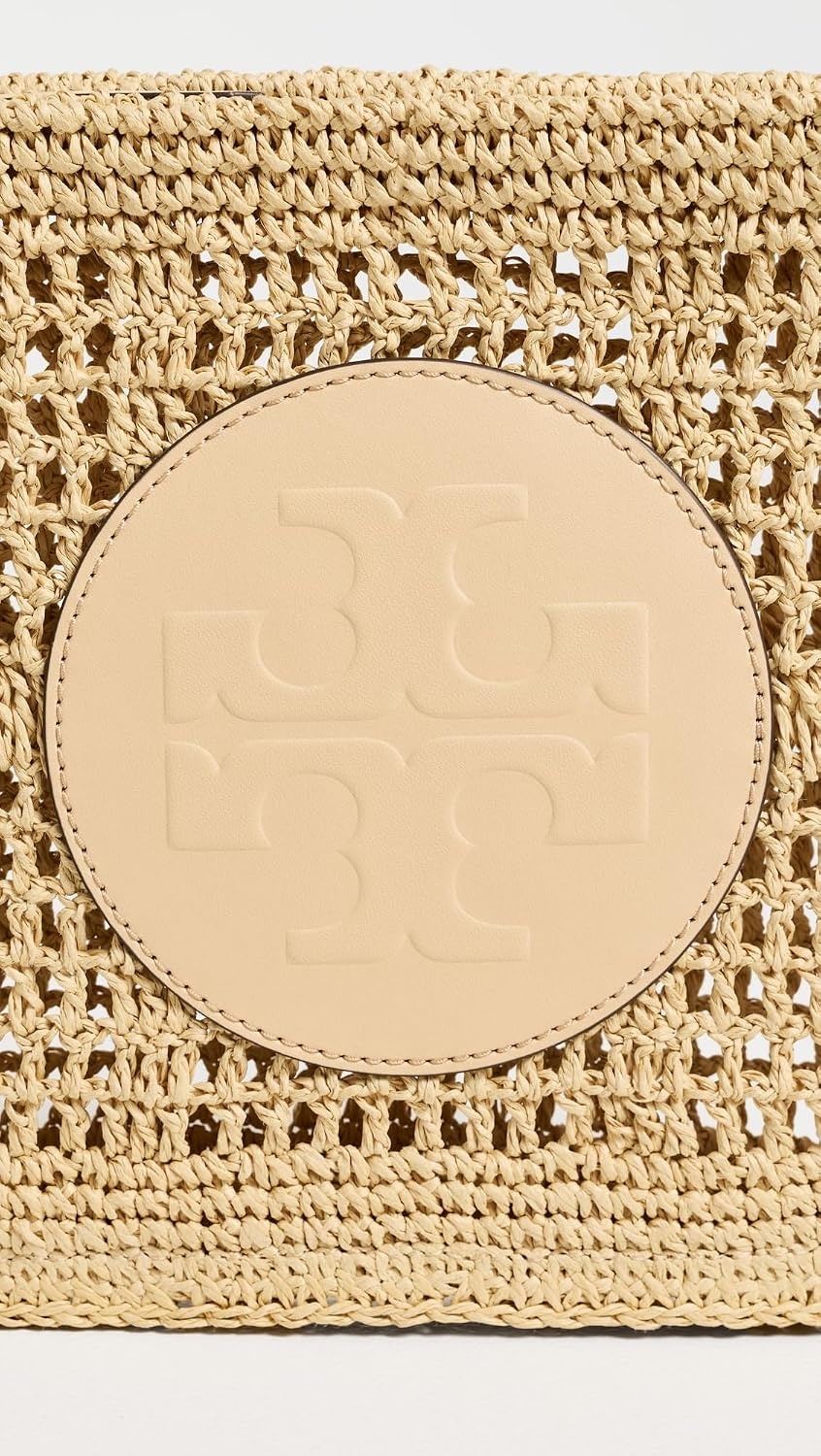 image:imageTory Burch Womens Ella Hand Crochet PouchNatural