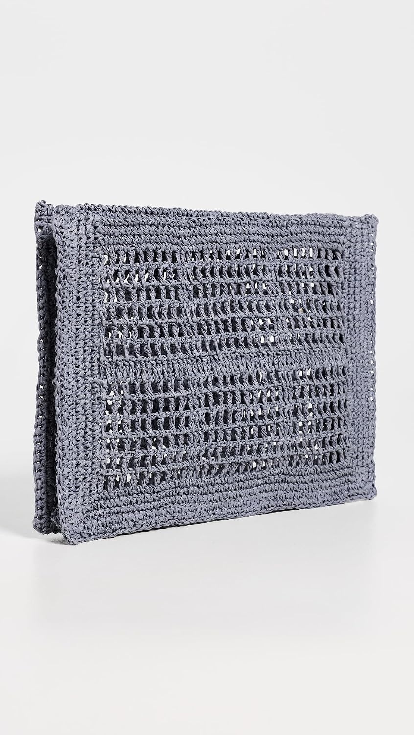 image:imageTory Burch Womens Ella HandCrocheted PouchGray
