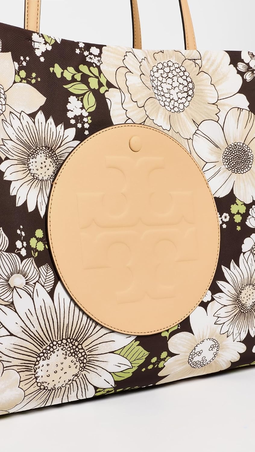 image:imageTory Burch Womens Ella Nylon Printed ToteBrown Floral