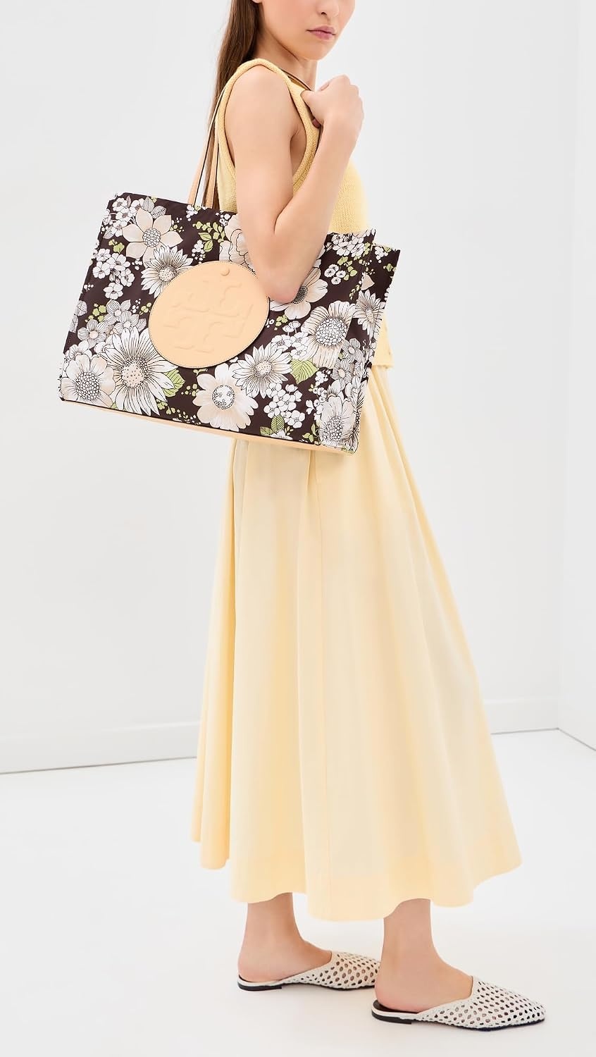 image:imageTory Burch Womens Ella Nylon Printed ToteBrown Floral