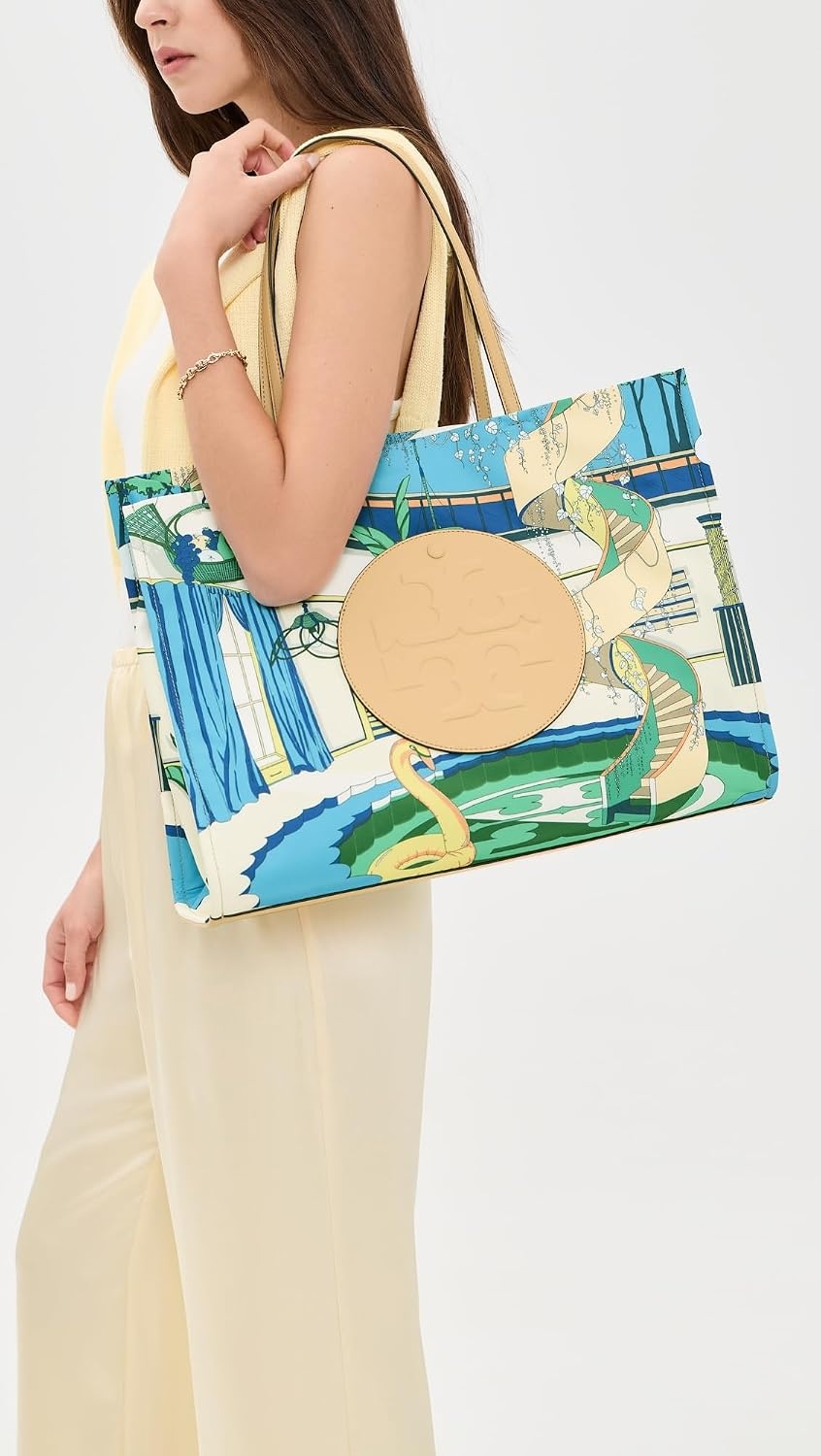 image:imageTory Burch Womens Ella Printed ToteThe Pool Blue