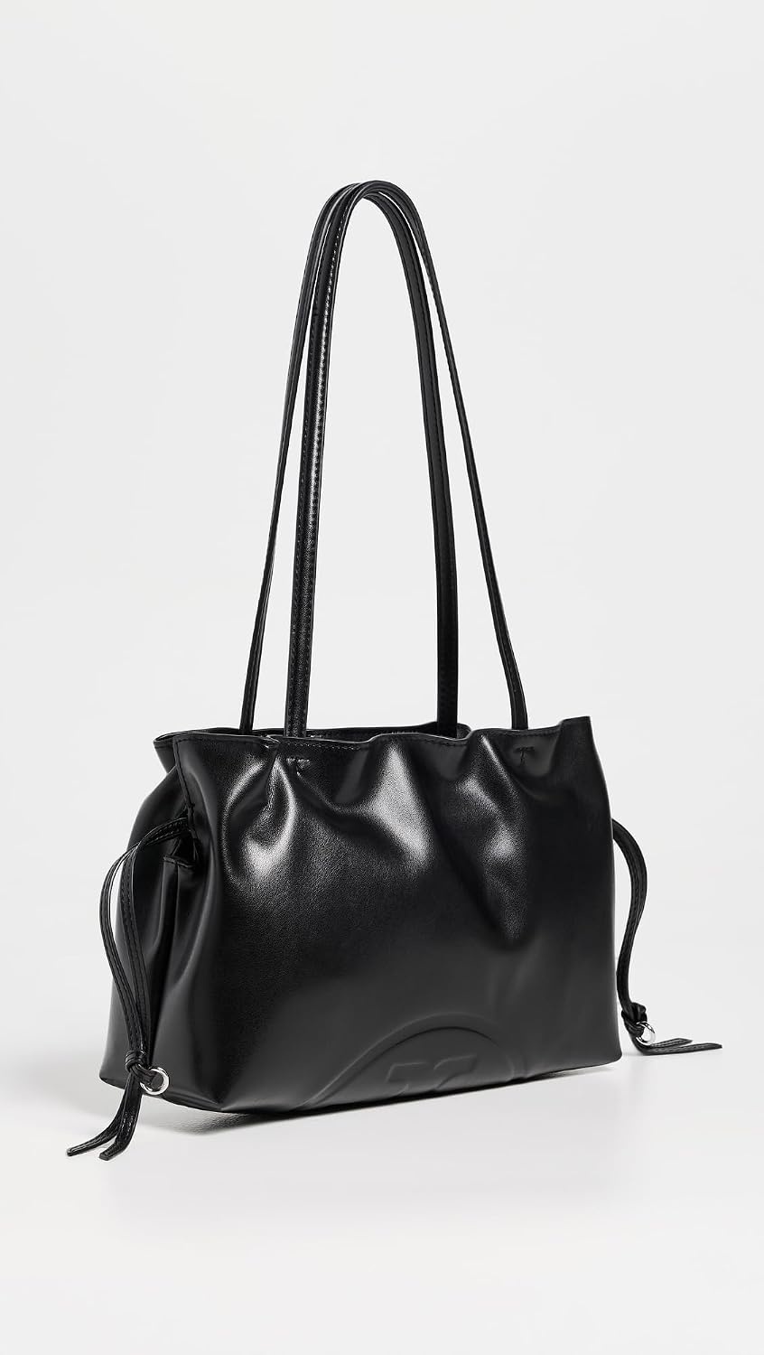 image:imageTory Burch Womens Ella Recycled Drawstring Small ToteBlack