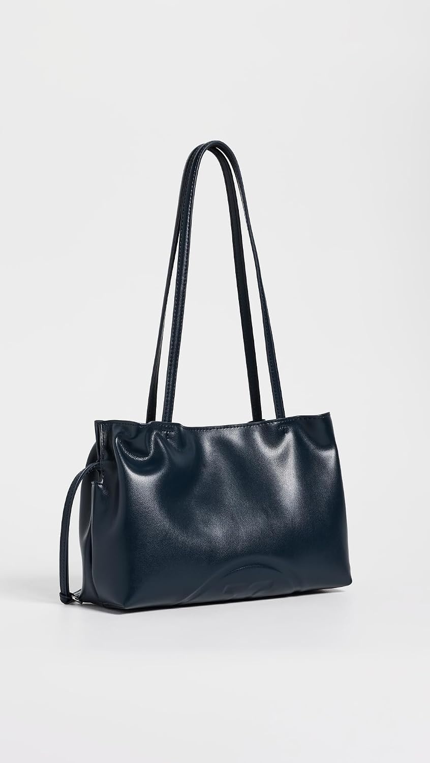 image:imageTory Burch Womens Ella Recycled Drawstring Small ToteNew Navy