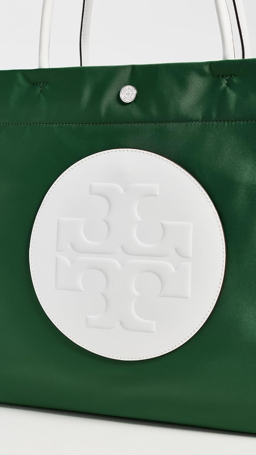 image:imageTory Burch Womens Ella Twist Reversible ToteBasil