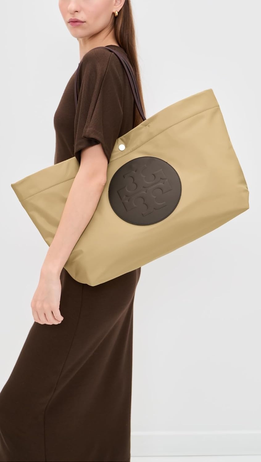 image:imageTory Burch Womens Ella Twist Reversible ToteWheat