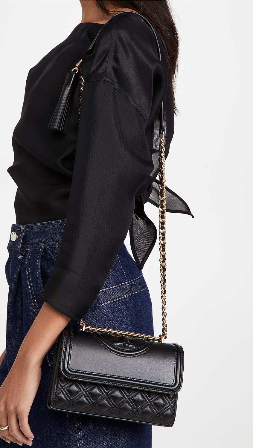 image:imageTory Burch Womens Fleming Convertible Shoulder BagBlack