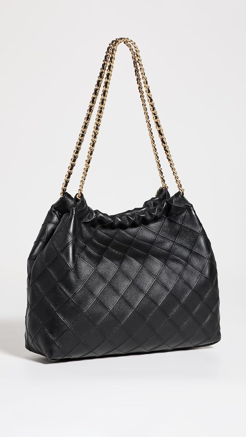 image:imageTory Burch Womens Fleming Soft Drawstring Hobo BagBlack