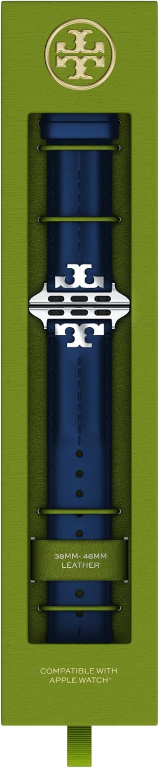 image:imageTory Burch Womens Kira 38404142mm Band For Apple WatchBlue Leather