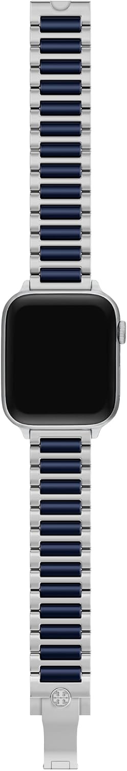 image:imageTory Burch Womens Kira 38404142mm Band For Apple WatchSilverBlue