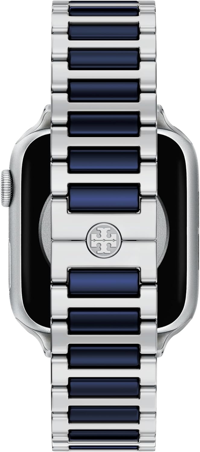 image:imageTory Burch Womens Kira 38404142mm Band For Apple WatchSilverBlue