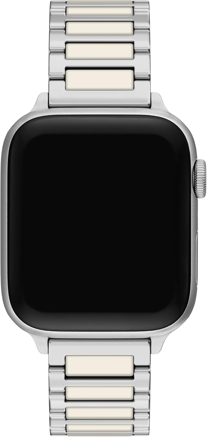 image:imageTory Burch Womens Kira 38404142mm Band For Apple WatchSilverCream