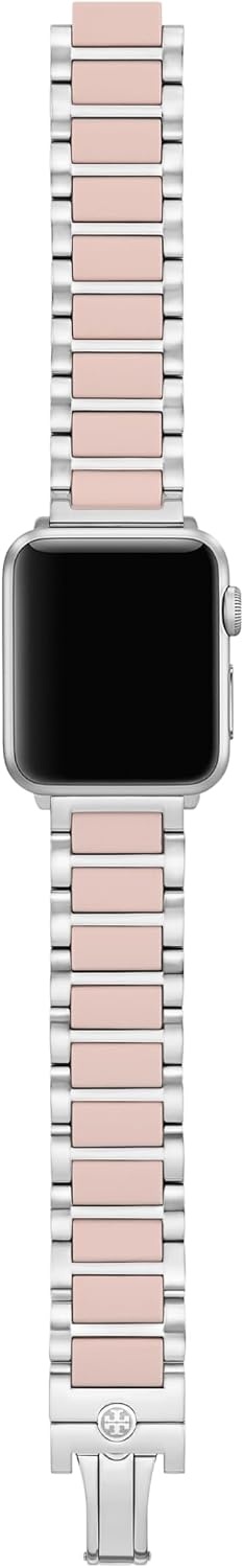 image:imageTory Burch Womens Kira 38404142mm Band For Apple WatchSilverPink