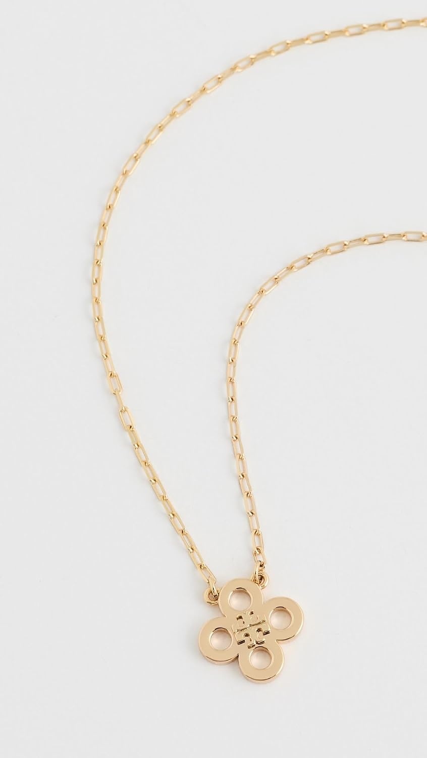 image:imageTory Burch Womens Kira Clover Pendant NecklaceTory Gold