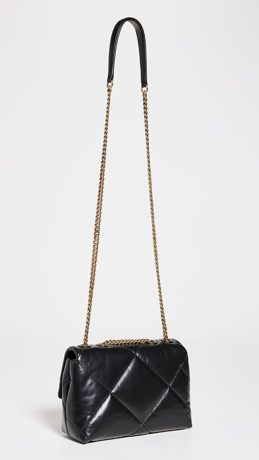 image:imageTory Burch Womens Kira Diamond Quilt Convertible Shoulder Bag Diamond QuiltBlack