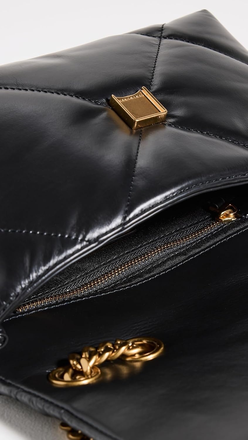 image:imageTory Burch Womens Kira Diamond Quilt Convertible Shoulder Bag Diamond QuiltBlack