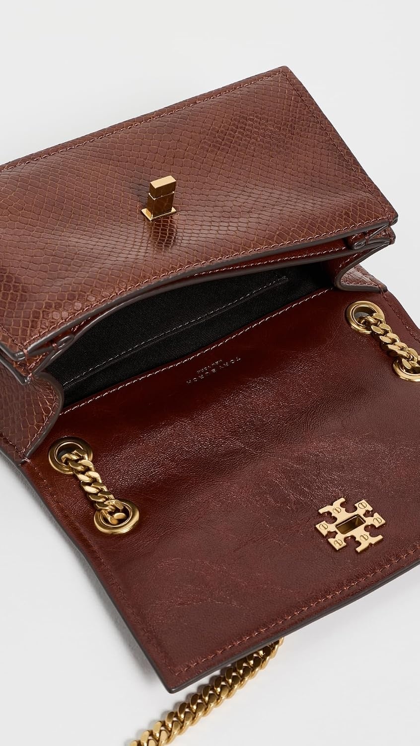 image:imageTory Burch Womens Kira Embossed Snake Mini Shoulder BagSweet Maple