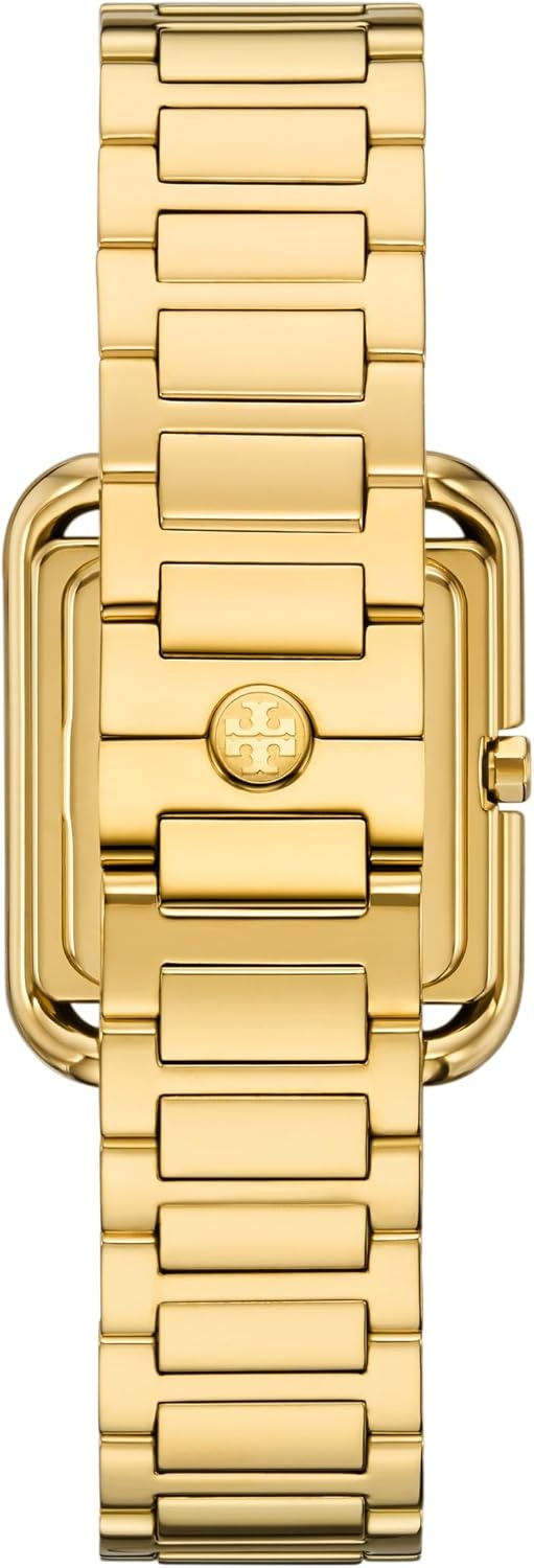 image:imageTory Burch Womens Kira Square ThreeHand Stainless Steel WatchGold