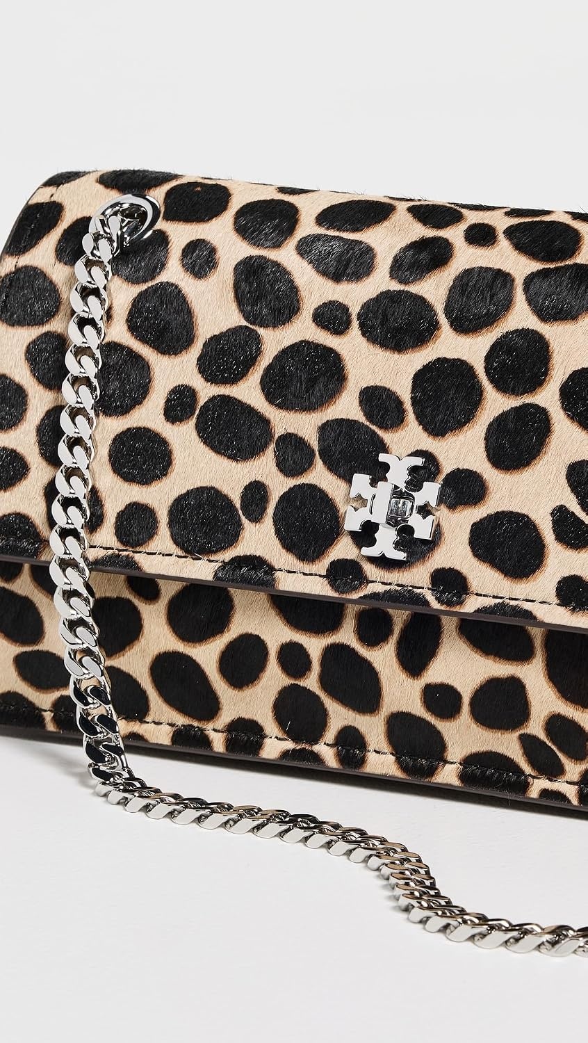 image:imageTory Burch Womens Kira TurnLock Haircalf Shoulder BagTrenchBlack