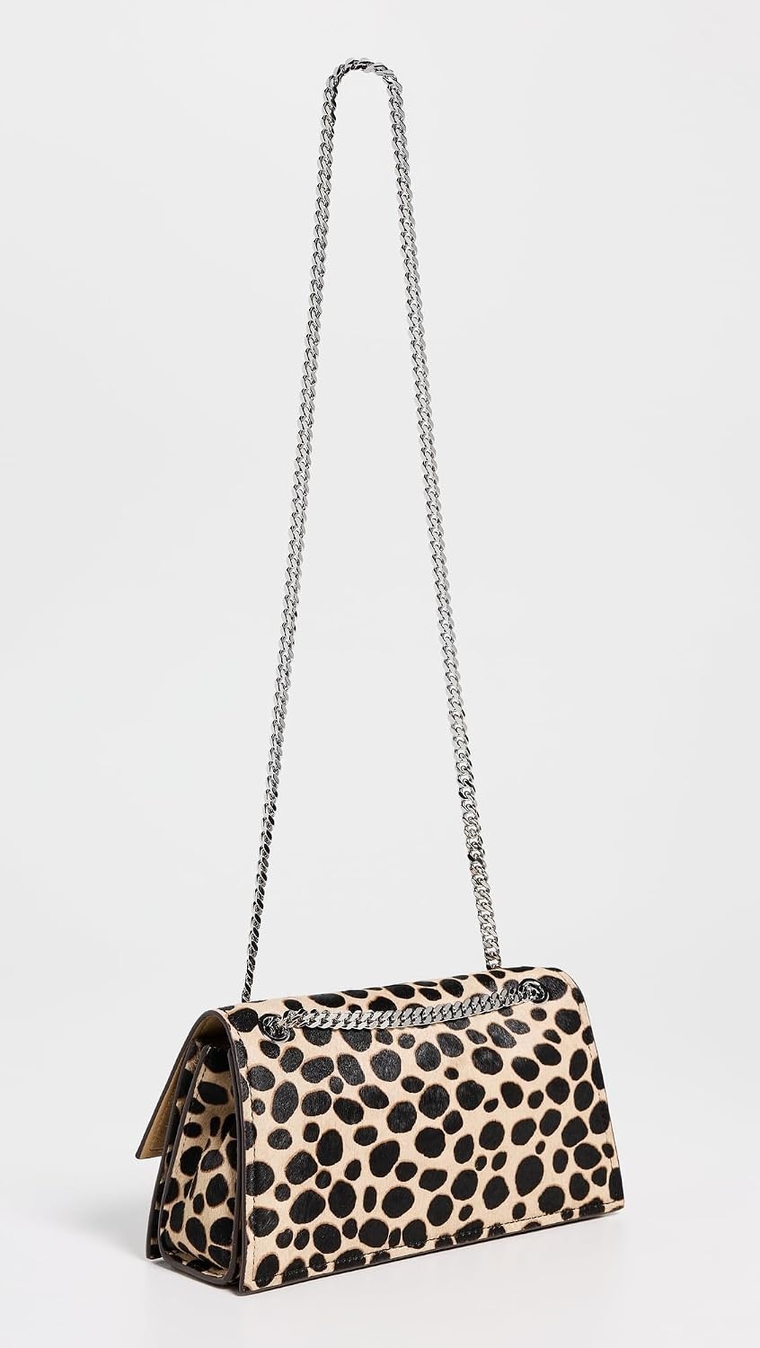 image:imageTory Burch Womens Kira TurnLock Haircalf Shoulder BagTrenchBlack