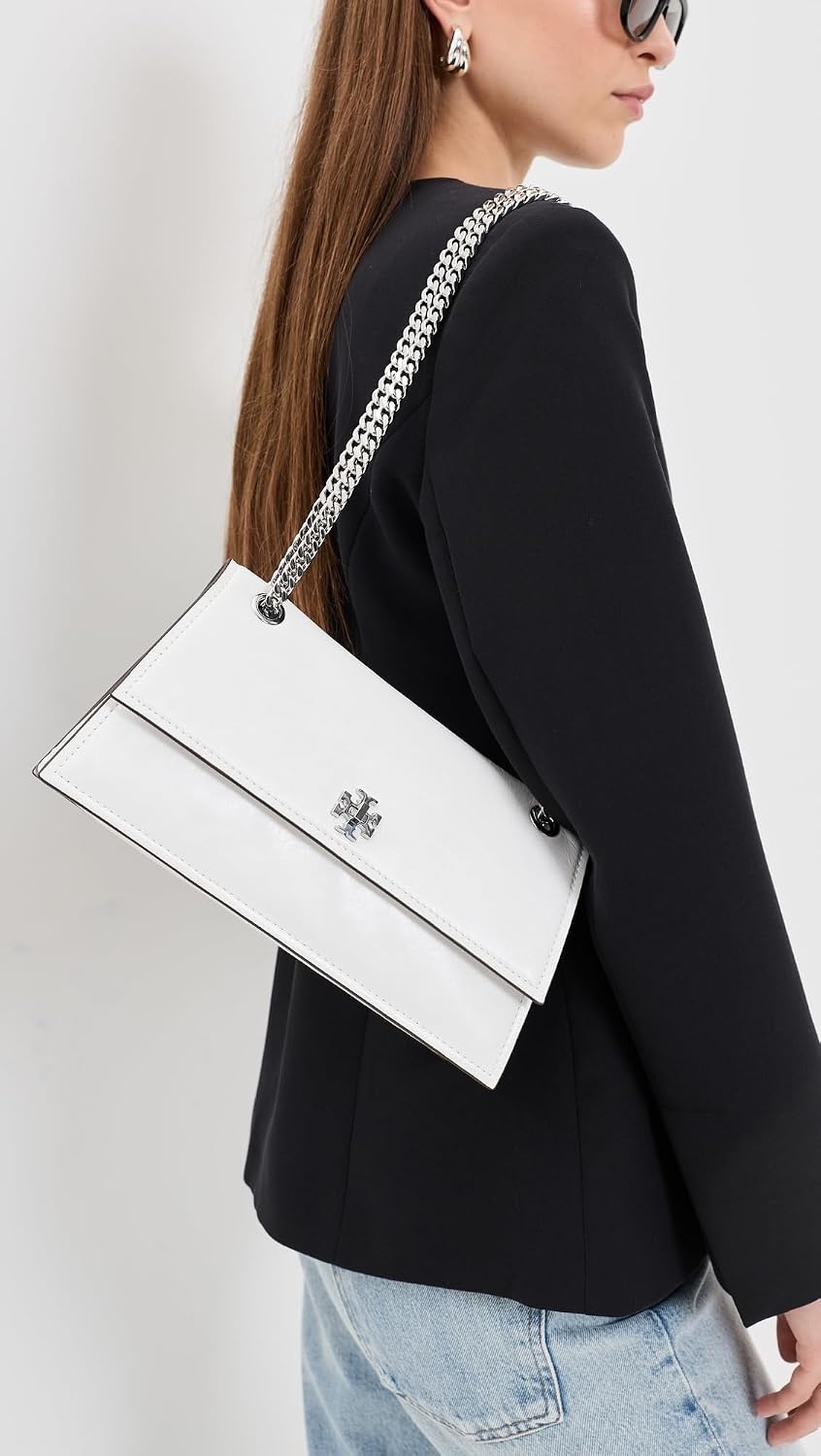 image:imageTory Burch Womens Kira Turnlock Shoulder BagBianco