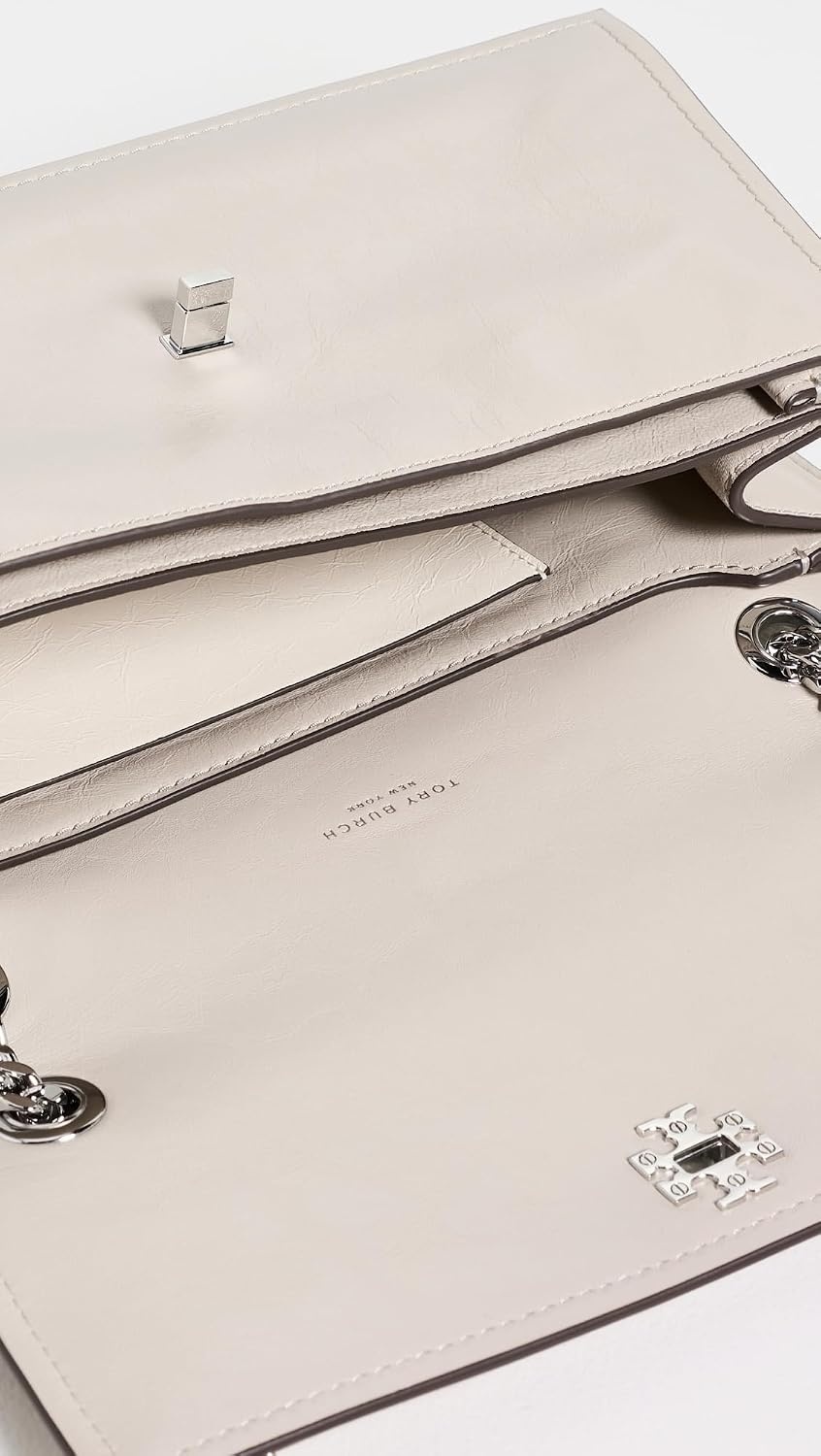 image:imageTory Burch Womens Kira Turnlock Shoulder BagDove Gray