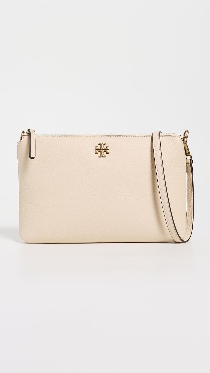image:imageTory Burch Womens Mercer Pebbled Wallet CrossbodyNew Cream
