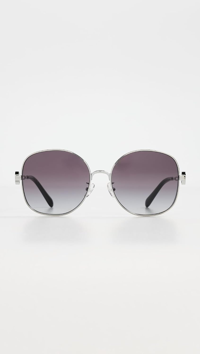 image:imageTory Burch Womens Miller Metal Sunglasses32748g Silver Grey Gradient
