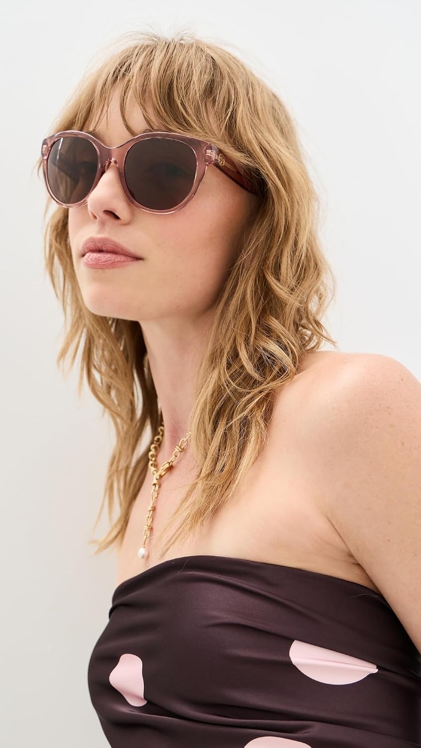 image:imageTory Burch Womens Miller Phantos SunglassesTransparent Pink